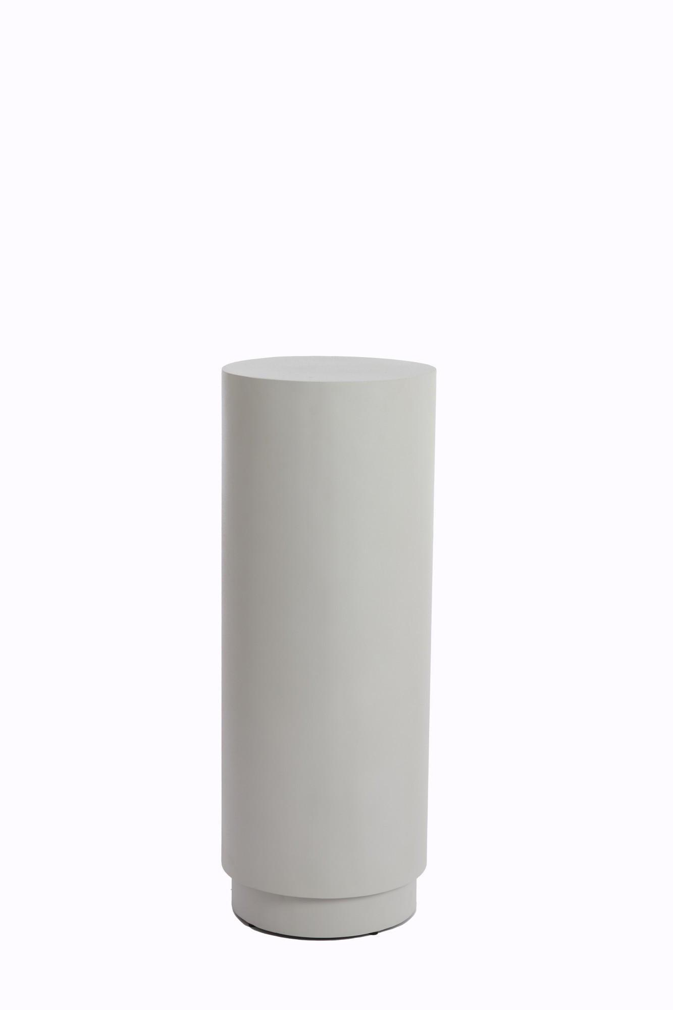 SÄULE Alarios Weiß Ø30/80 cm - Weiß, Metall (30/30/80cm) - Light & Living