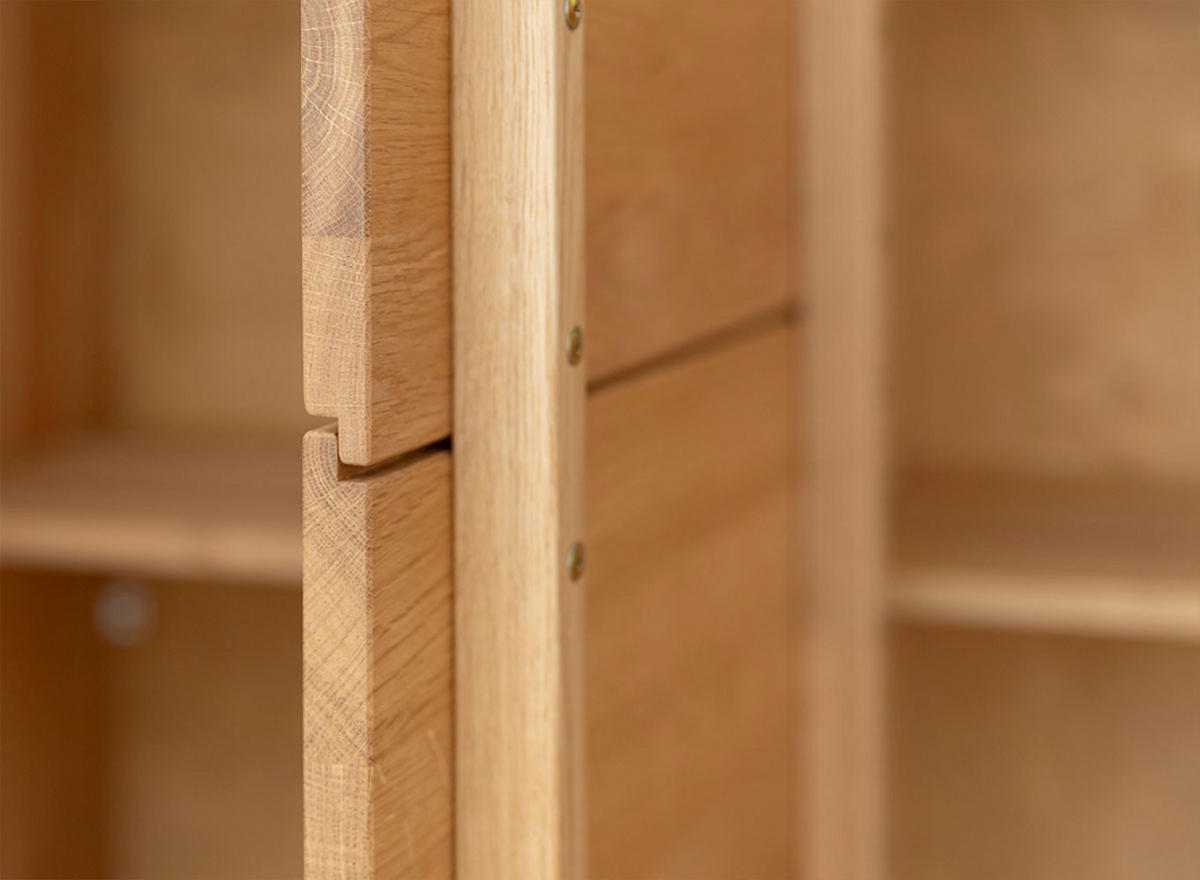 KOMMODE Tirano Eiche Natur 154 / 39 / 84cm - Eichefarben/Schwarz, Holz/Metall (154/84/39cm) - Feldmann-Wohnen