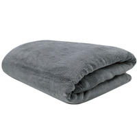 KUSCHELDECKE, 220x240 cm, 100% Polyester, Grau - Graphitfarben, Textil (220/240cm) - Zollner