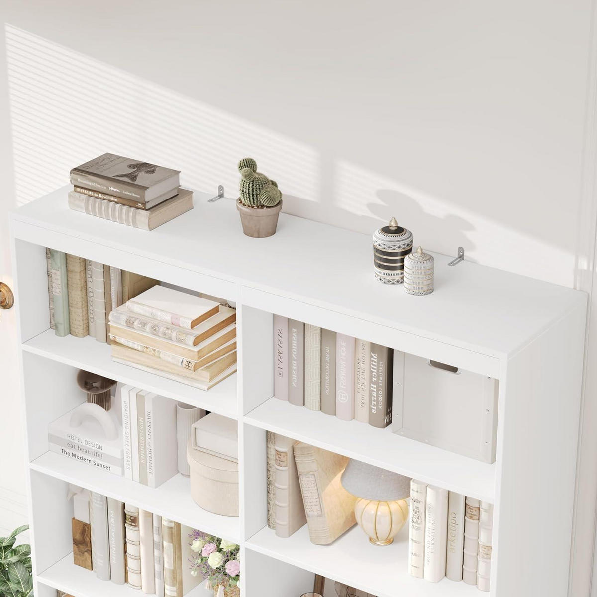 BÜCHERREGAL mit 4 Schubladen weiß 120 x 30 x 180 cm - Weiß, Holzwerkstoff (120/180/30cm)
