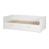 TAGESBETT Felicia 90x200 cm bis 180x200 cm - Weiß, Holzwerkstoff (90/200cm) - Roba