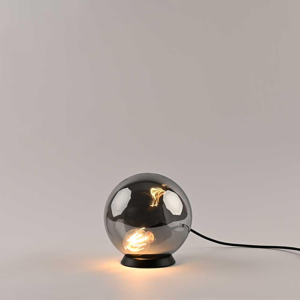 TISCHLAMPE Orb Rauch Ø 20cm - Anthrazit, Glas (20/20cm) - s.luce