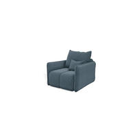 SESSEL Morgano - Blau, Holzwerkstoff/Textil (85/86/102cm) - Fun Möbel