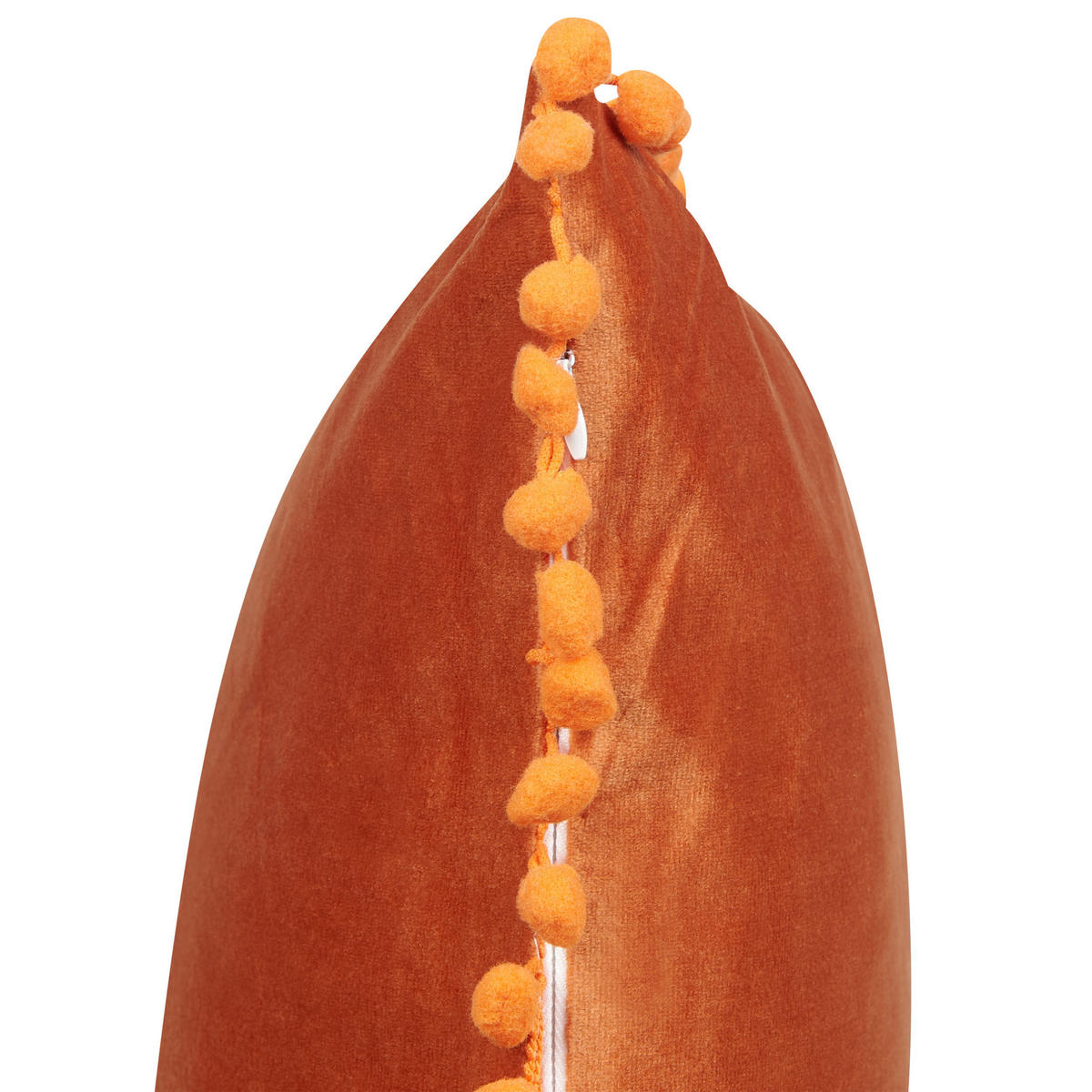 DEKOKISSEN 2er-Set Orange 45/45 cm Aerangis - Orange, Textil (45/45cm) - Beliani