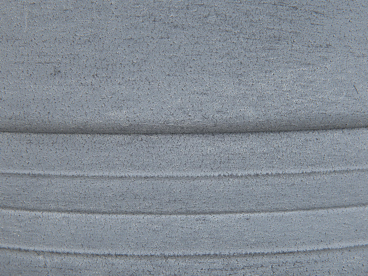 BLUMENTOPF grau rund 50/50/58 cm Katalima - Grau, Stein (58cm) - Beliani