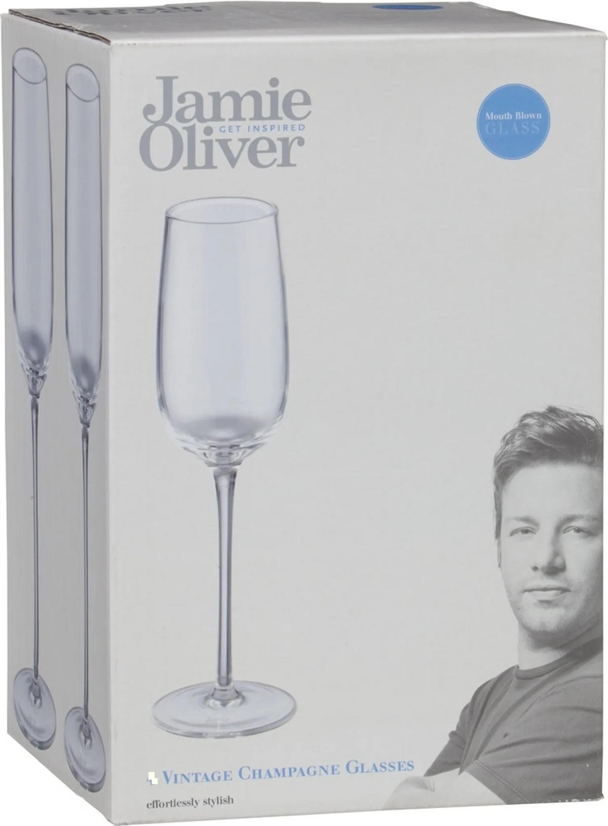 CHAMPAGNERGLÄSER Glas – Waves Jamie Oliver – 6er-Set, Transparent, Sektgläser für Festliche Anlässe & Alltag - Transparent, Glas (0.25L) - Tefal