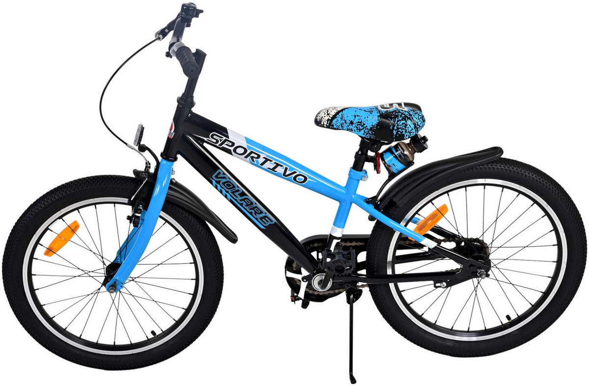 KINDERFAHRRAD Sportivo - Jungen - 20 Zoll - Rücktritt + Handbremse - Blau - Blau, Metall (60cm) - TPFSports