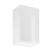 HÄNGESCHRANK – 45 cm – G45 – Velmora – Weiß / Weiß Hochglanz - Weiß Hochglanz, Holzwerkstoff (45/72/32cm) - ROYAL24_MARKT