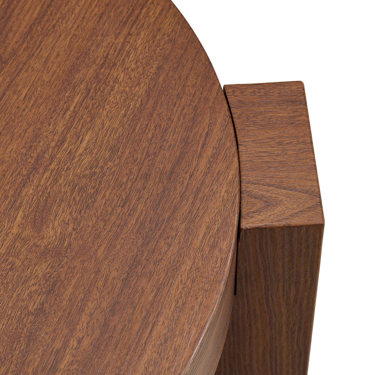 COUCHTISCH 61/44 cm braun aus MDF und Glas mit Stauraum - Walnussfarben, Holzwerkstoff (61/61/30cm) - OKMYHOME