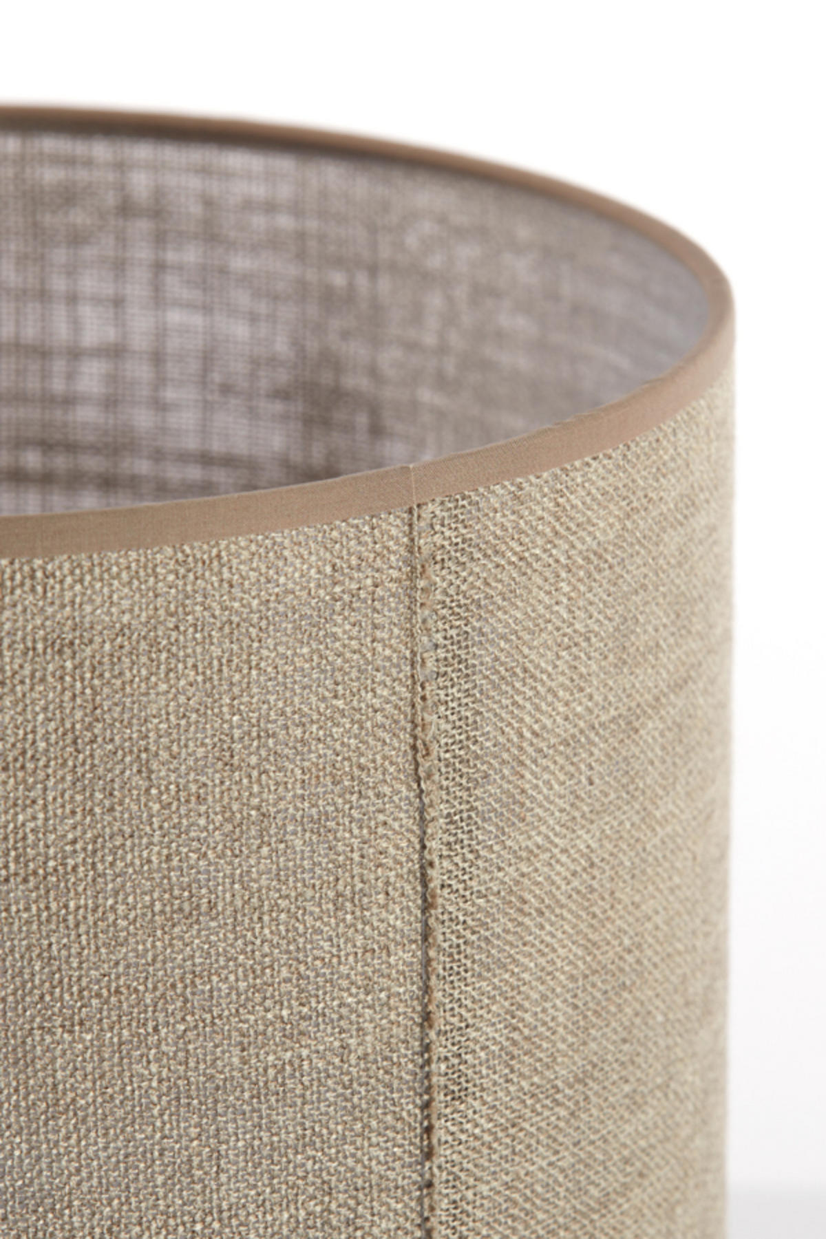 LAMPENSCHIRM Caden Braun Ø30/21 cm - Braun, Textil (30/30/21cm) - Light & Living