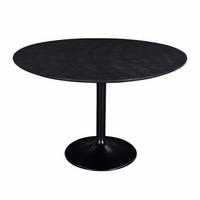 ESSTISCH rund aus Mangoholz 120cm, schwarz - Schwarz, Holz (120/120/76cm) - Giga Meubel