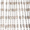 PERLENVORHANG - Noah - 90x220 cm - Grau / Transparent - Grau, Kunststoff (90/220cm) - IVOL