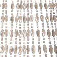 PERLENVORHANG - Noah - 90x220 cm - Grau / Transparent - Grau, Kunststoff (90/220cm) - IVOL