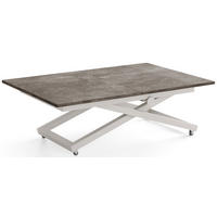 COUCHTISCH Axen höhenverstellbar ausziehbar, Beton Dunkelgrau 120-160/80/38-75 cm - Kaschmir/Dunkelgrau, Holzwerkstoff/Metall (80/160/75cm) - WFL GROUP