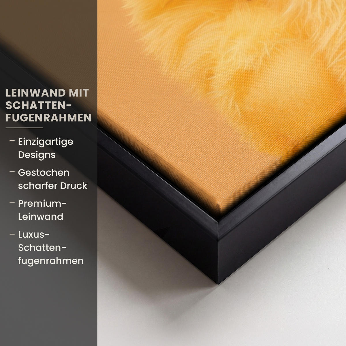 LEINWAND Bilder mit Rahmen - Osterhase - Kostüm - Ente - 40x60 - Gelb, Textil (40/60cm) - MuchoWow