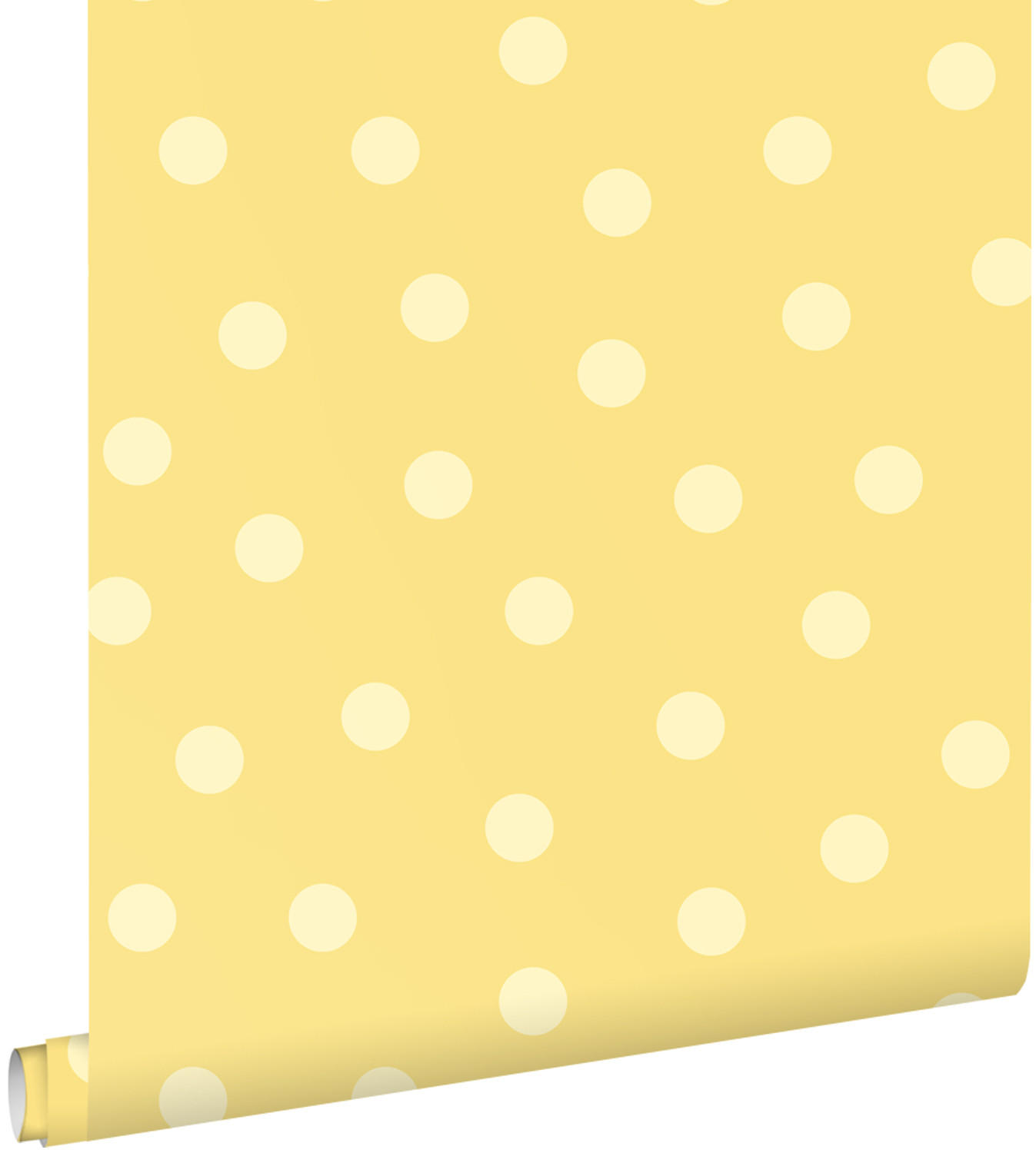 TAPETE Punkte 50 x 900 cm - Gelb, Papier (50/0.1cm) - ESTAhome