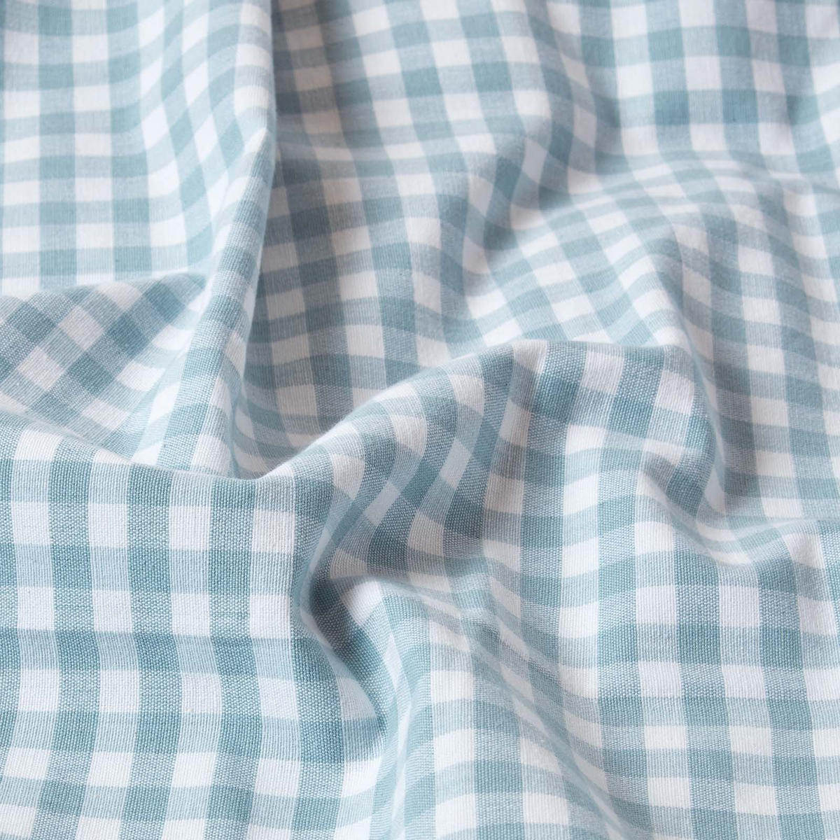 ÜBERWURF 150/200 cm, Vichy Karo 100% Baumwolle - Blau, Textil (150/200cm) - Homescapes