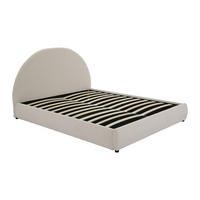 BETT mit Bettkasten - 2 Personen - Stoff - Cremefarben - Creme, Textil (140/190cm) - Vente-Unique