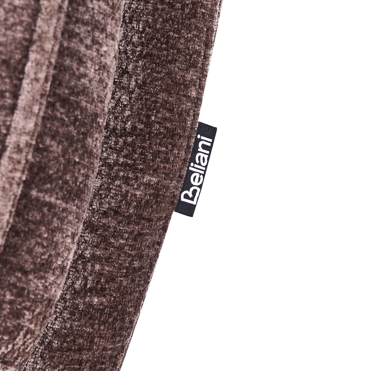 DREHSESSEL Chenillegewebe Dunkelbraun Aremark - Schwarz/Braun, Textil/Metall (80/97/92cm) - Beliani
