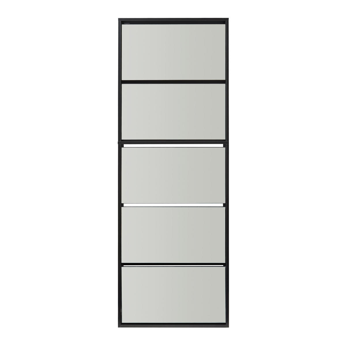 SCHUHKIPPER Lund - Schwarz, Holzwerkstoff (24/169/60cm) - [en.casa]