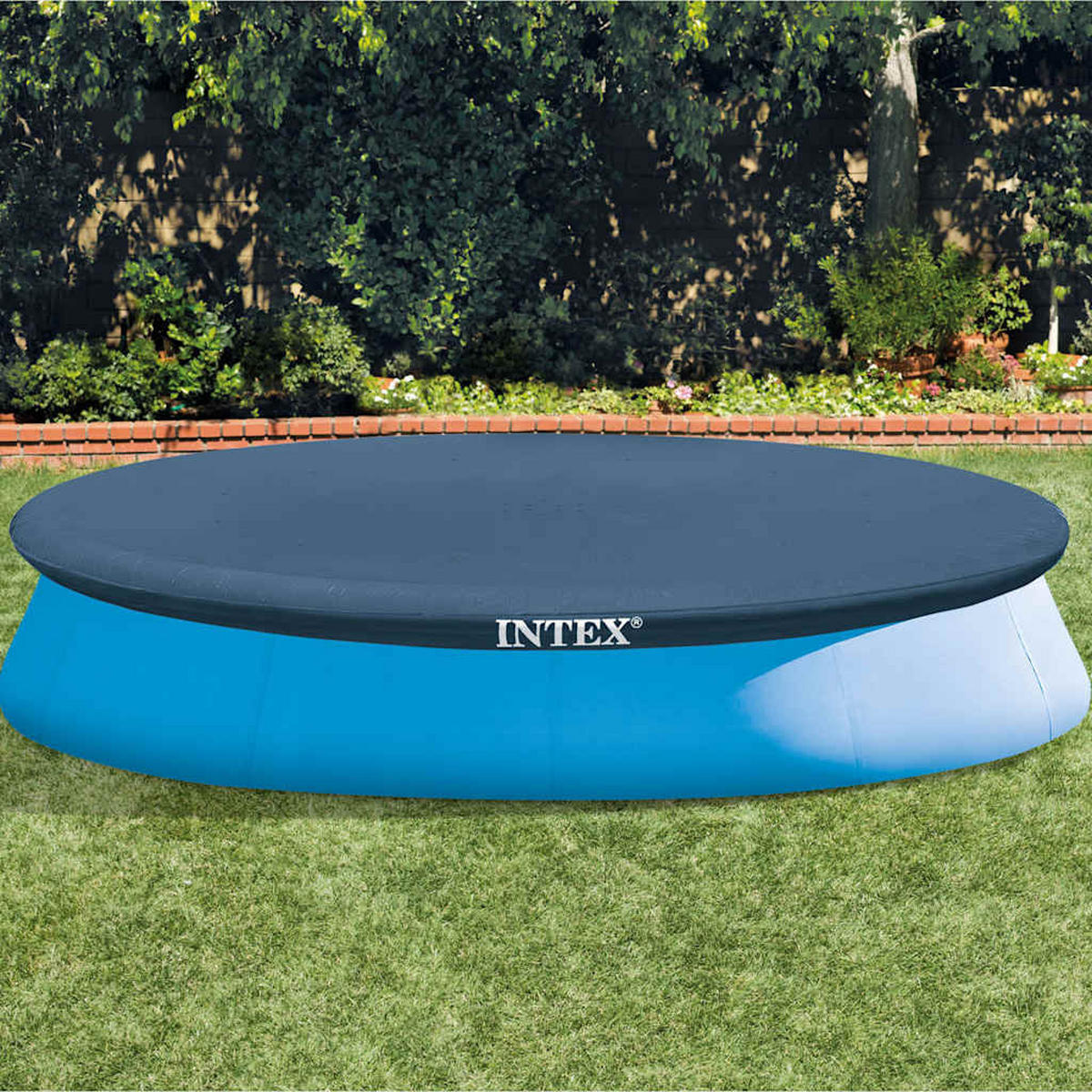 POOLPLANE Rund 366 Cm 28022 - Blau, Kunststoff (366/366cm) - INTEX