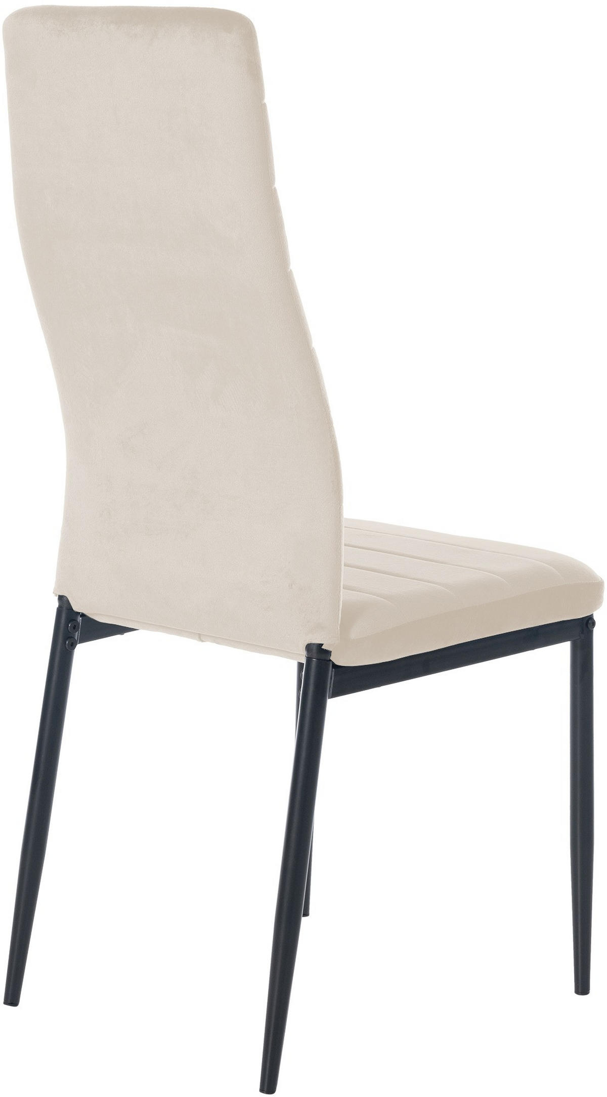 STUHL Samt creme - Creme, Textil/Metall (41.5/99/40cm) - CLP
