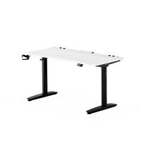 ELEKTRISCH verstellbarer Gaming-Schreibtisch X-Forge 140 x 70 cm - Schwarz/Weiß, Metall (70/140/73cm) - Diablo Chairs