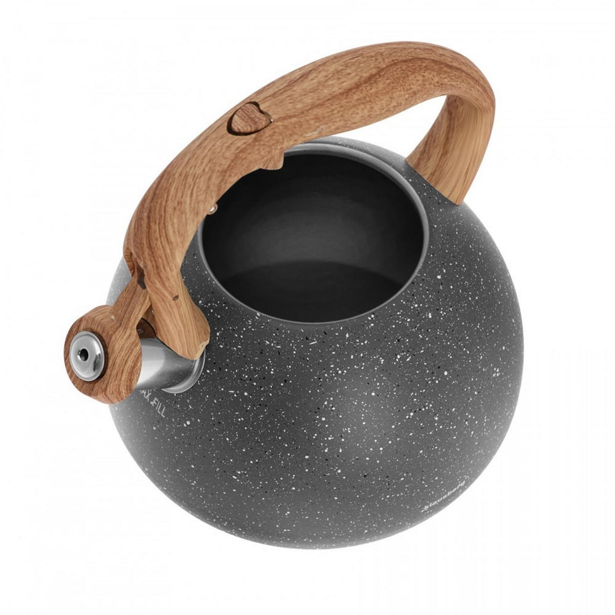 WASSERKESSEL Graphit 20/18/22 cm KB7509 - Graphitfarben, Kunststoff (20cm) - Klausberg 