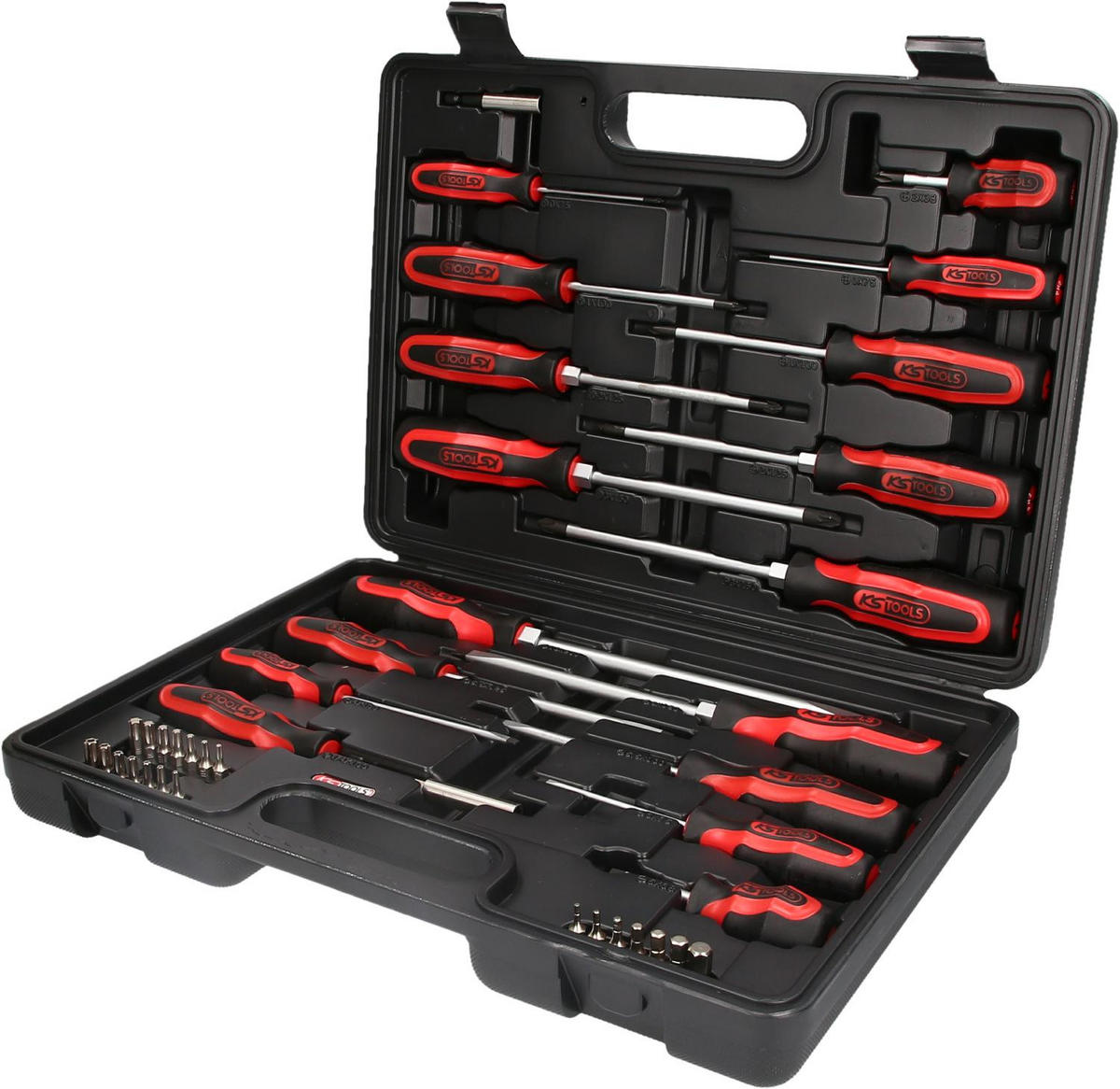 ERGOTORQUEPLUS SCHRAUBENDREHER- UND BIT-SATZ, 39-TLG - Multicolor, Kunststoff/Metall (29/40cm) - KS Tools