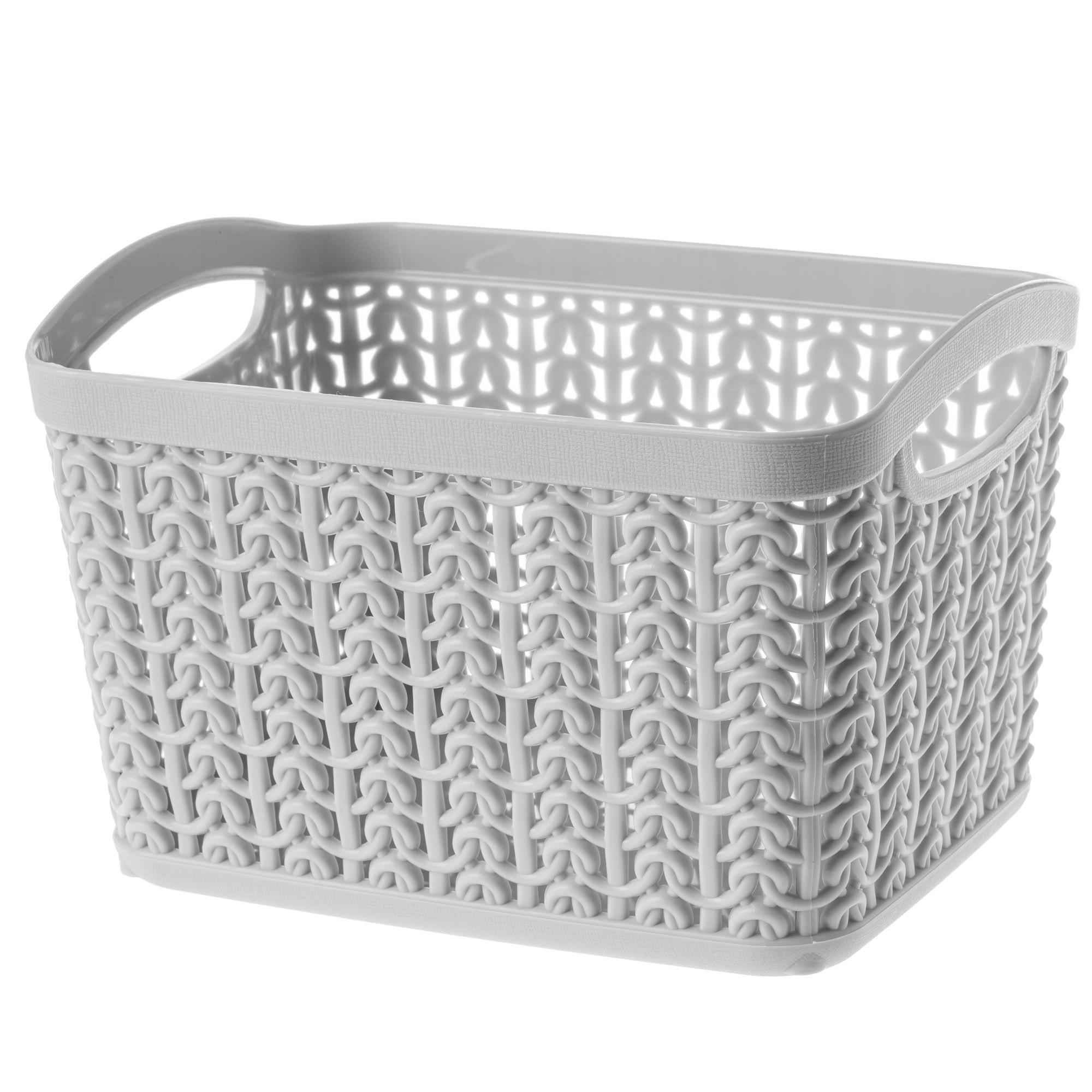 PLASTIKKORB 1,5L, grau - Grau, Kunststoff (11/15cm) - KADAX