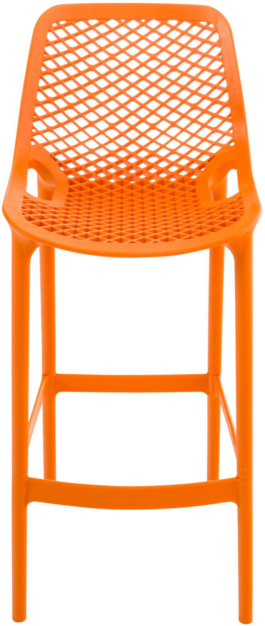BARHOCKER 2er Set Bunim Kunststoff Orange - Orange, Kunststoff (45/105/53cm) - DELUKE