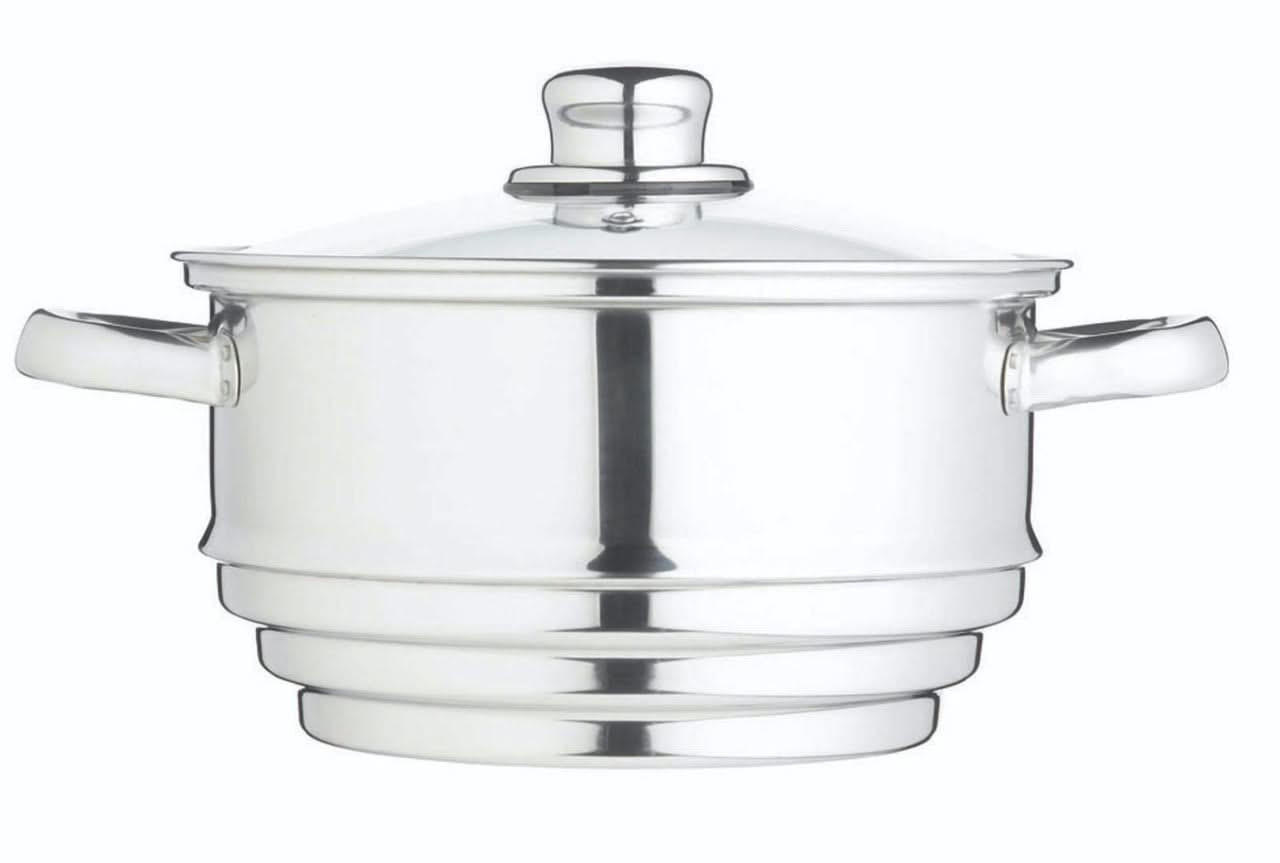 DAMPFER Dampfgarer Universal - ø 20 cm - Silberfarben, Metall (20cm)