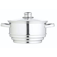 DAMPFER Dampfgarer Universal - ø 20 cm - Silberfarben, Metall (20cm)