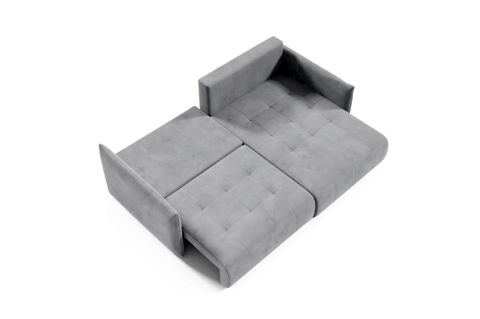 Thumbnail - Fun Möbel Ecksofa, Blau, Textil, Ottomane rechts, 221x153 cm, Wohnzimmer, Sofas & Couches, Wohnlandschaften, Ecksofas