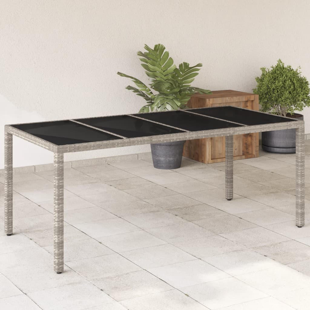 GARTENTISCH Tischund 90/75/190 cm - Grau, Naturmaterialien (190/90/75cm) - ZMH