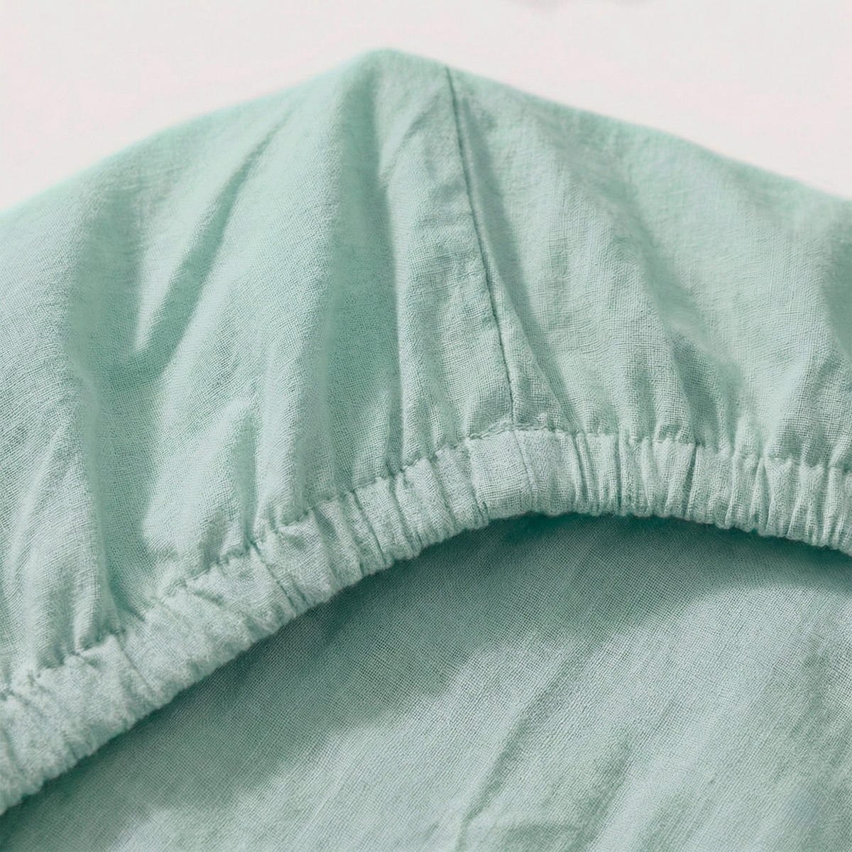 SPANNBETTLAKEN Basic Minze 105x200x32 cm (Bett 105) - Mintgrün, Textil (105/200cm) - Happy Friday