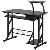 BÜROTISCH Schwarz 1 Stück - Schwarz, Holzwerkstoff (50/100/90cm) - GiPP