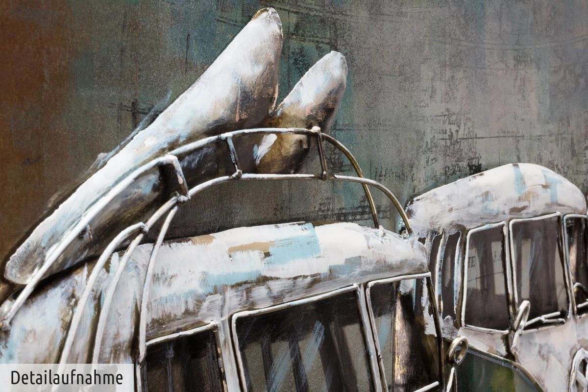 METALLBILD Braun 100/70 cm - Braun, Metall (6.2/70cm) - KUNSTLOFT