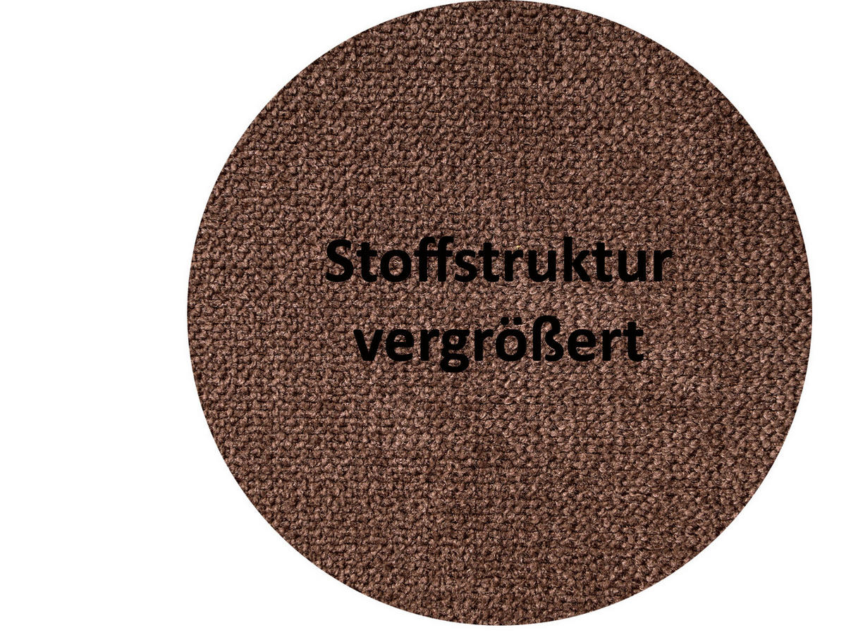 KISSENHÜLLE Rund FarbTon Chenille-Haptik kaffee-braun 50 cm Ø - Braun, Textil (50/50cm) - beties Heimtextil
