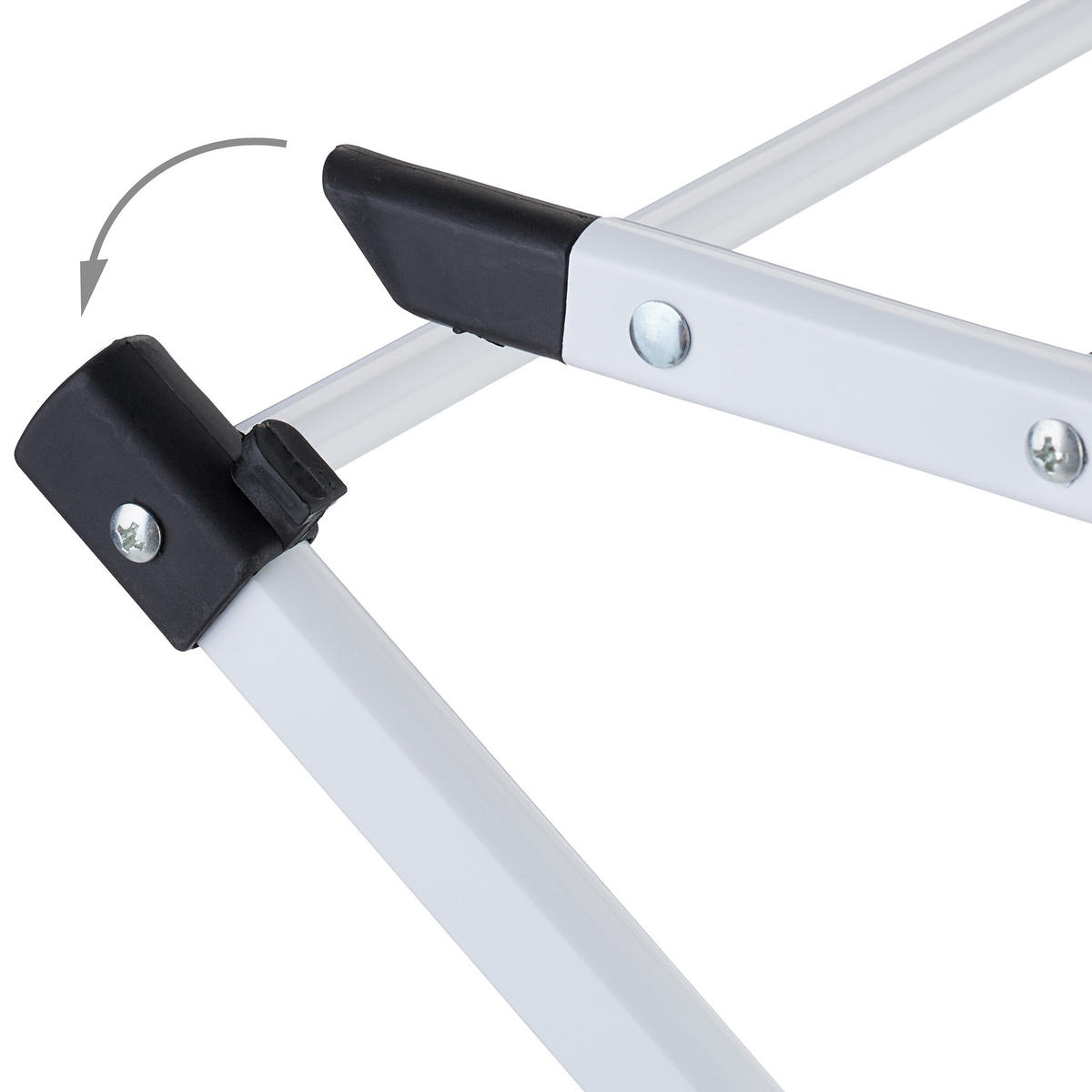 STOJAN na sušenie - biela, kov/plast (73/104/38cm) - Relaxdays