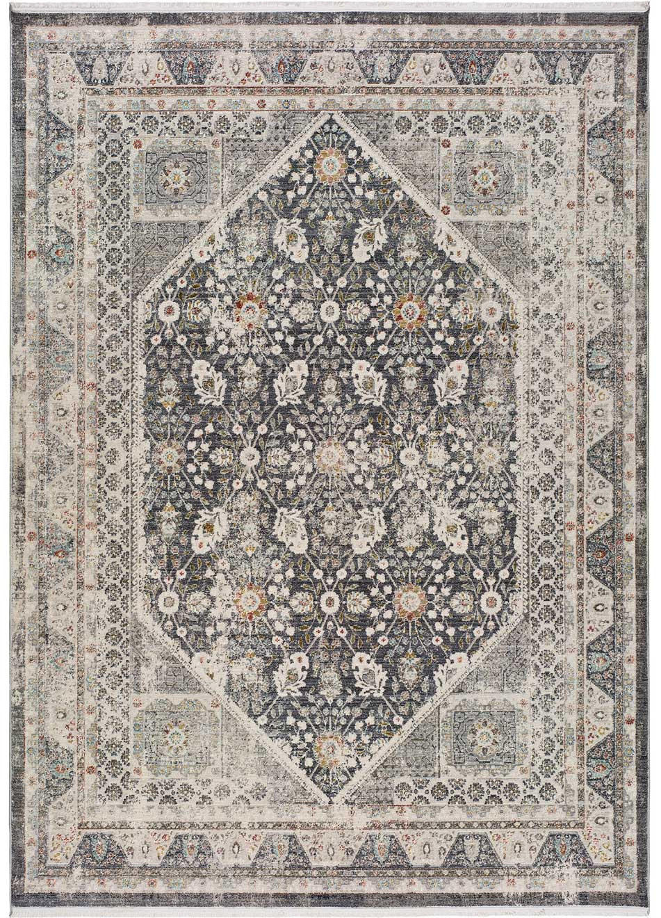 KURZFLORTEPPICH Grau Saira 120/170 cm - Beige/Grau, Naturmaterialien/Textil (120/170cm) - Atticgo