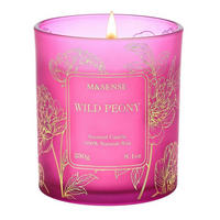 DUFTKERZE Wilde Pfingstrose 230g Sojakerze 42h Brenndauer - Pink, Paraffin (11cm)