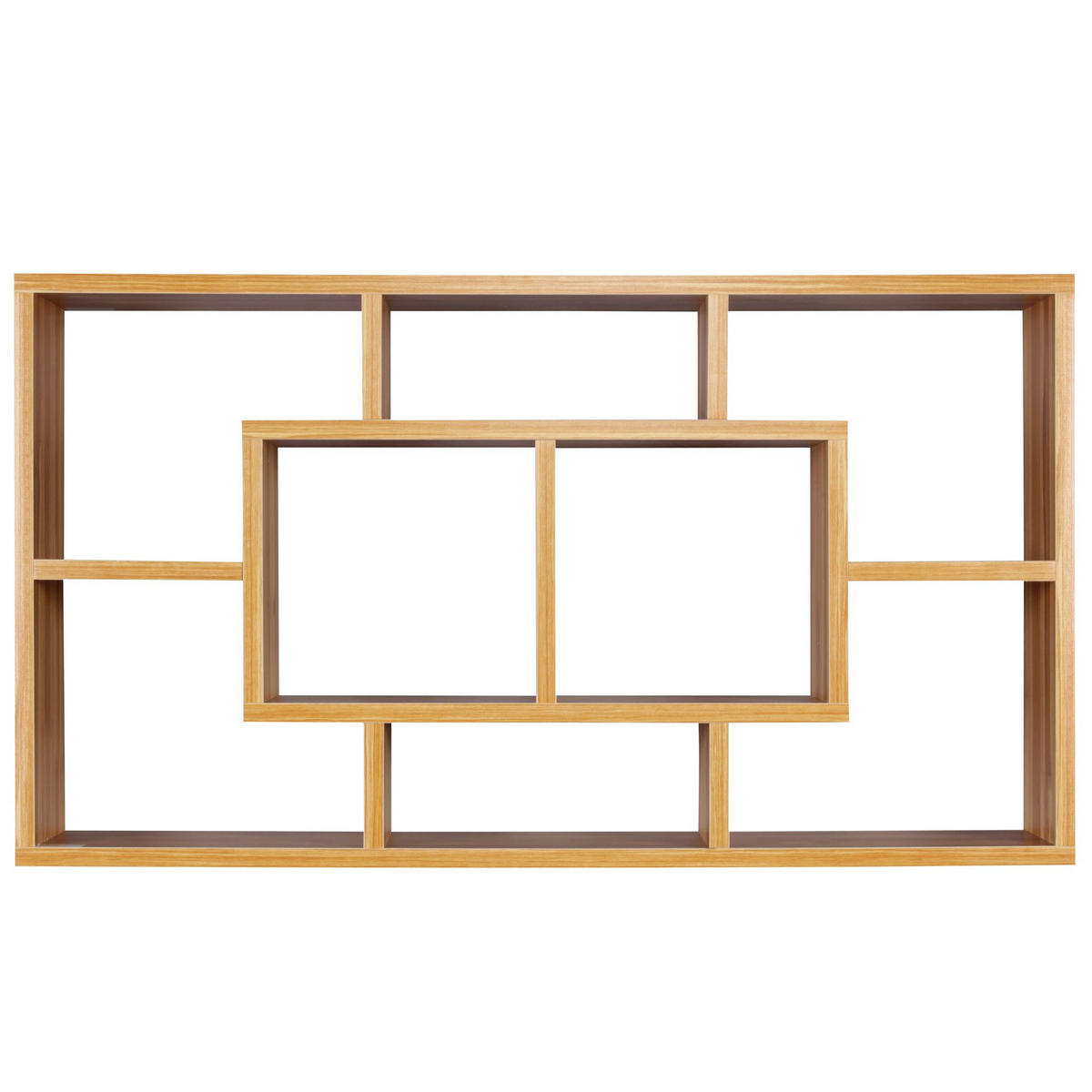 WANDREGAL RUR MDF Melaminbeschichtet Modern, Braun 85x16x48 cm - Braun, Holz (85/48/16cm) - KADIMA DESIGN