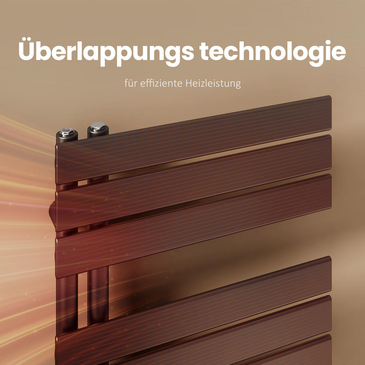 HEIZKÖRPER wasserführend Schwarz 104,1/40/5,9 cm - Schwarz, Metall (40/104.1/5.9cm) - EMKE