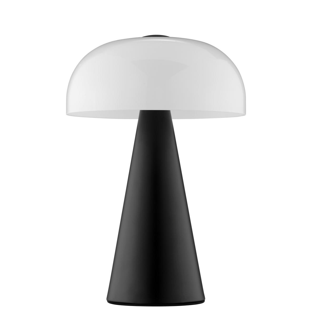 TISCHLEUCHTE Crescent Schwarz 24/24/35,3 cm - Schwarz, Metall (24/24/35.3cm) - Brilliant