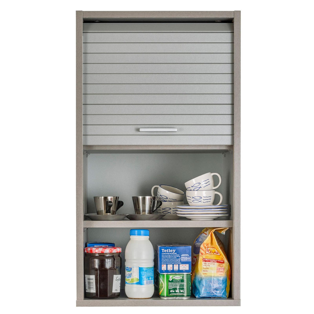KÜCHENOBERSCHRANK 35/40/72 cm - Alufarben, Holzwerkstoff (40/72/35cm) - Simmob