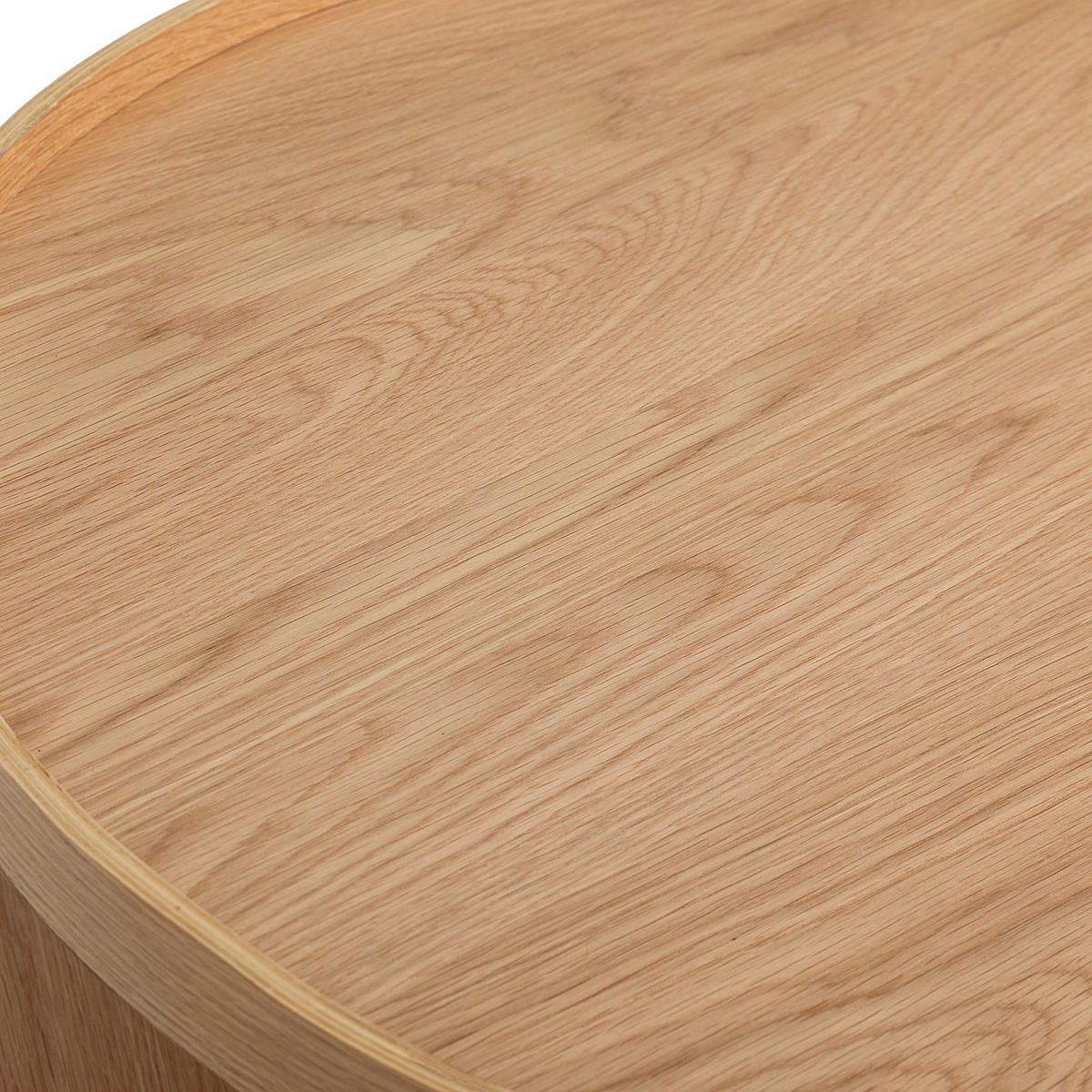 COUCHTISCH - Echtholzfurnier - Eichefarben, Holzwerkstoff (82/82/40cm) - home24