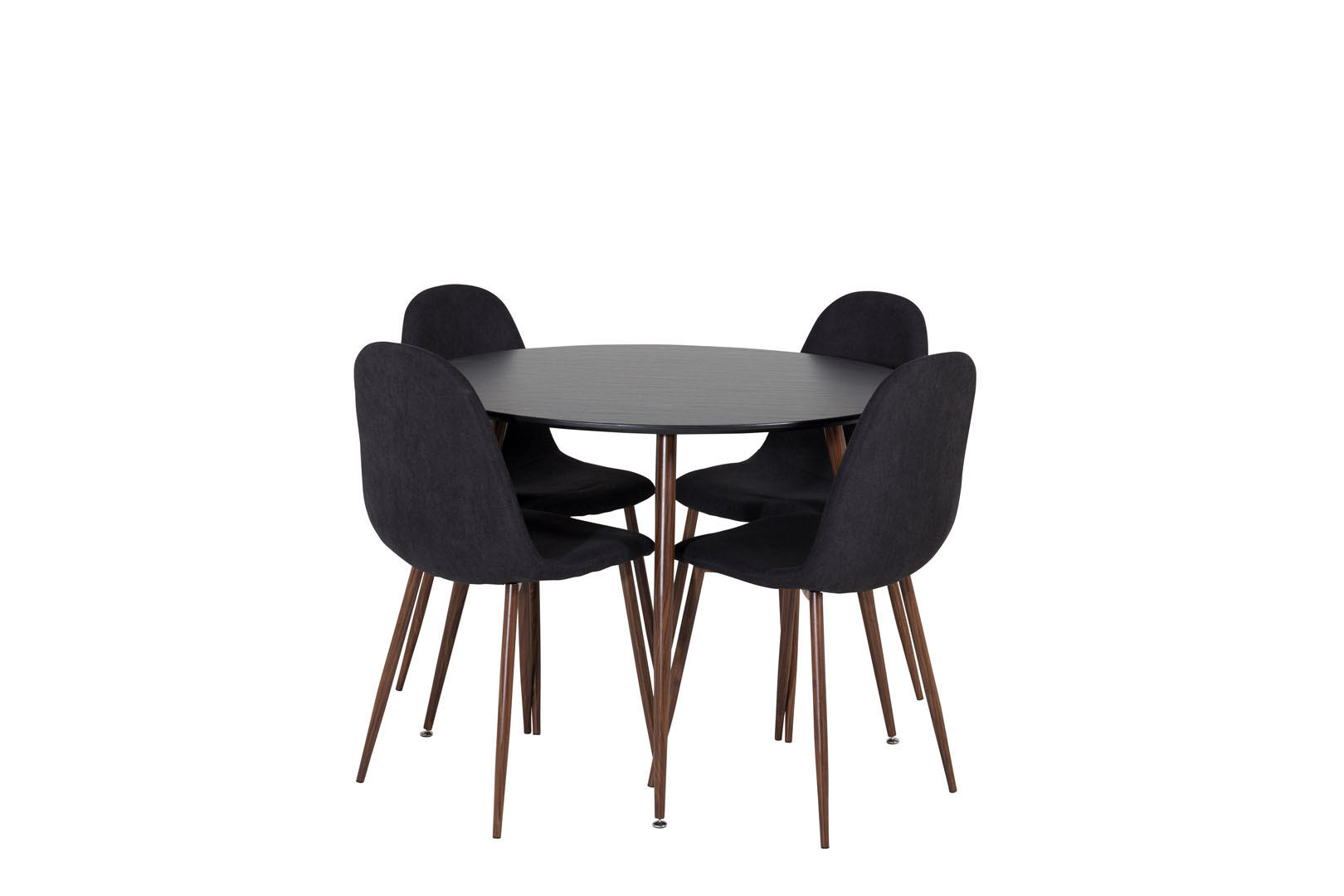 TISCHGRUPPE Schwarz - Schwarz, Holzwerkstoff (100/75/100cm) - ebuy24