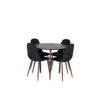 TISCHGRUPPE Schwarz - Schwarz, Holzwerkstoff (100/75/100cm) - ebuy24