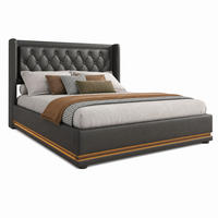 POLSTERBETT mit Stauraum USB/Typ-C 160x200 cm PU Schwarz - Schwarz, Metall (160/200cm) - Meubliv